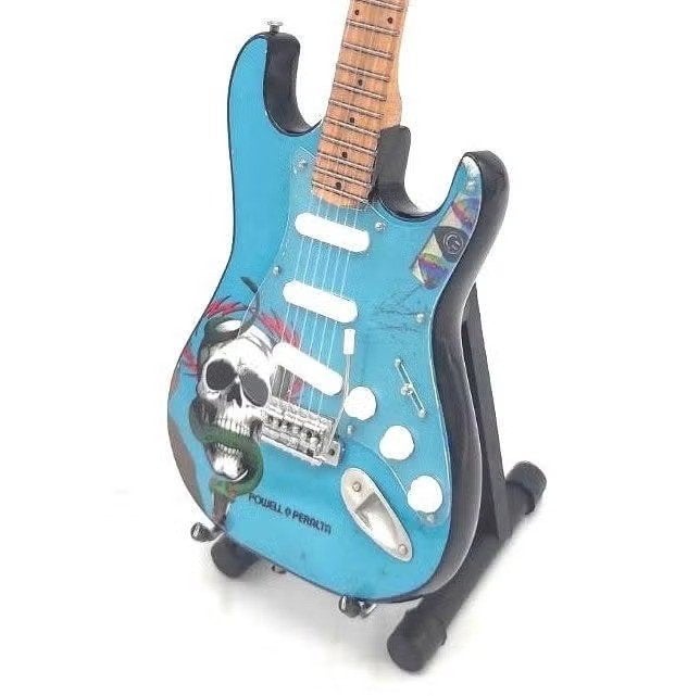 Miniatuur replica Fender Stratocaster gitaar - John Mayer, Ophalen of Verzenden, Nieuw