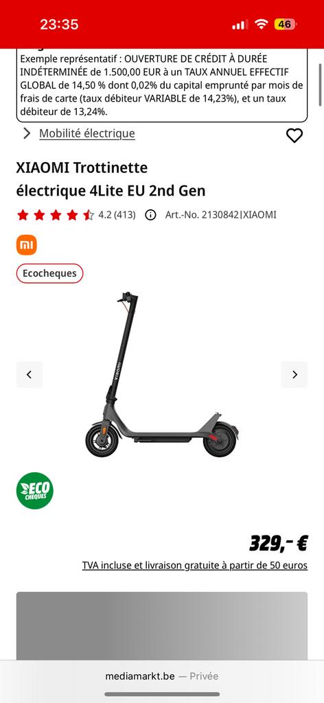 Trottinettes électriques Xiaomi, Vélos & Vélomoteurs, Trottinettes, Enlèvement, Comme neuf