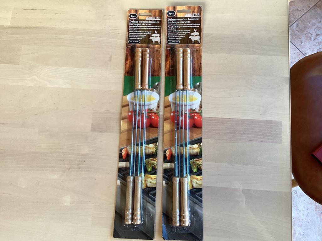 8 luxe barbecuespiezen Lone Star. Nieuw., Ophalen, Nieuw