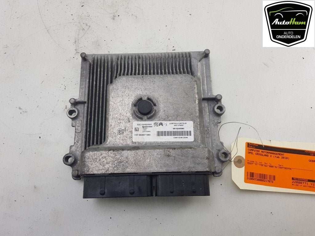 CALCULATEUR MOTEUR ECU Opel Crossland (X) (01-2017/05-2018), Opel, Utilisé, Continental AG, Continental-Plaza 1
30175  Hannover, DE