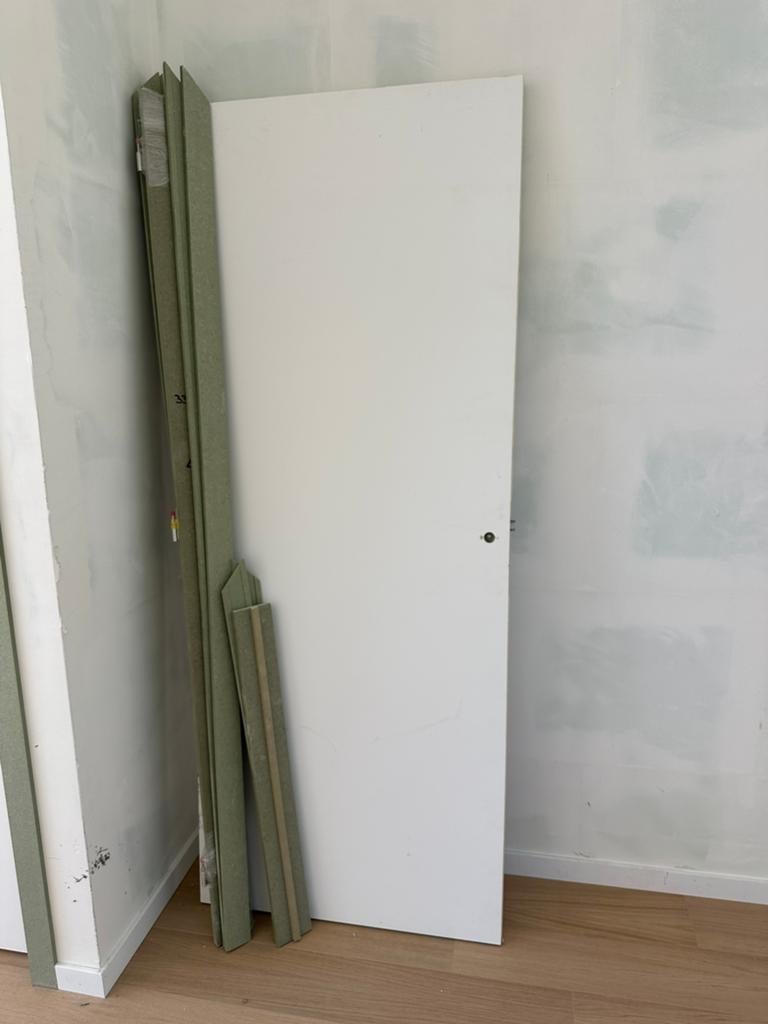 Nieuwe schilderdeur + inox beslag, Doe-het-zelf en Bouw, Ophalen, Zo goed als nieuw
