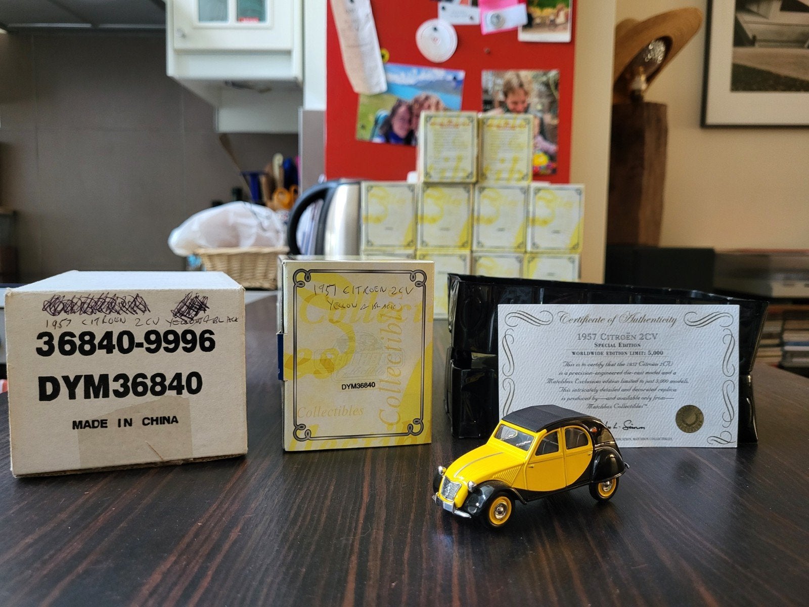 Boîte d'allumettes Dinky DYM38640 1957 Citroën 2CV, Enlèvement ou Envoi, Matchbox