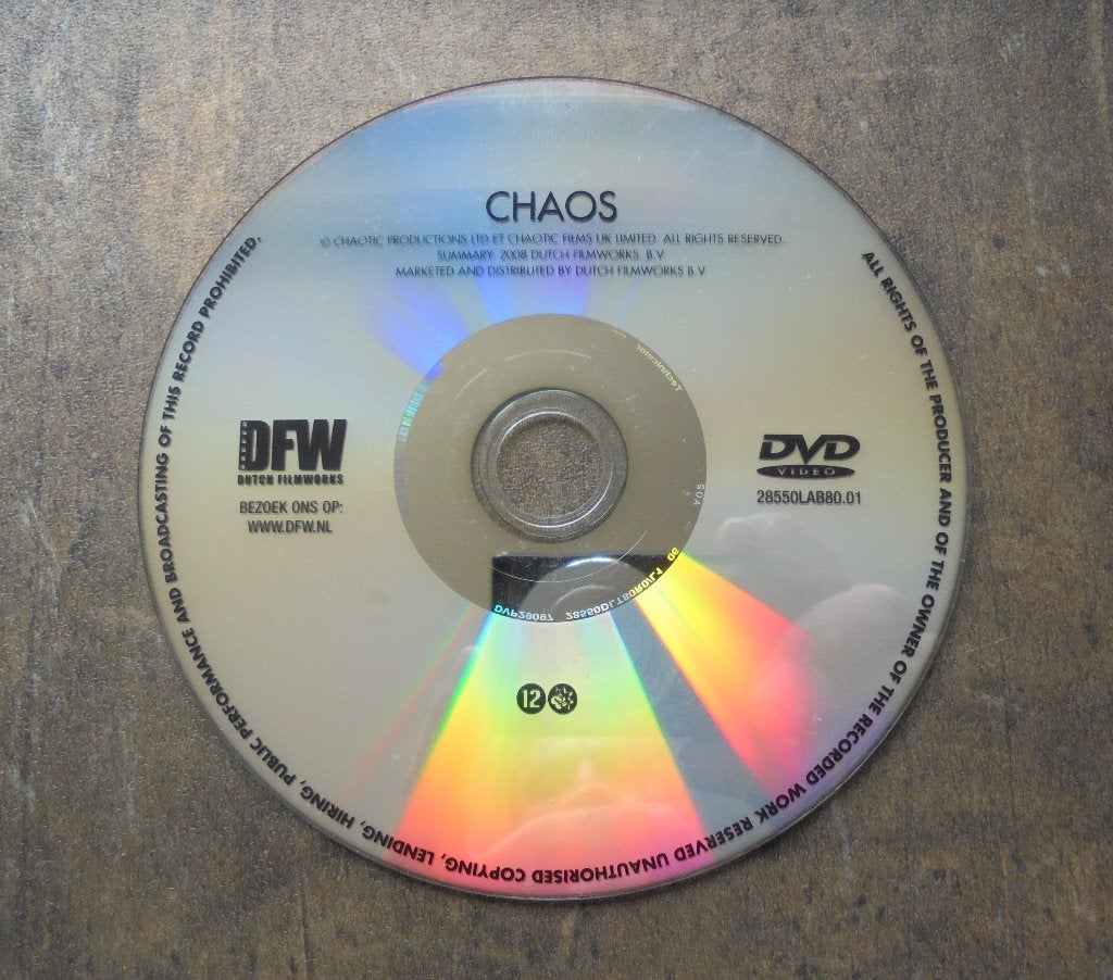 DVD Chaos (zie foto's), Vanaf 12 jaar, Ophalen of Verzenden, Gebruikt, Actie