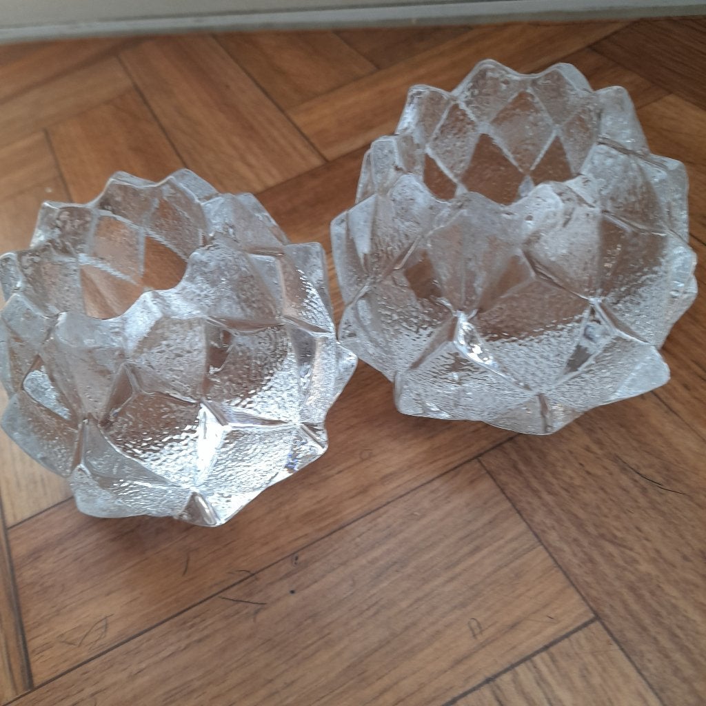 2 kristallen kaarshouders van 900 gram en 2 hoge van 20cm, Ophalen, Nieuw