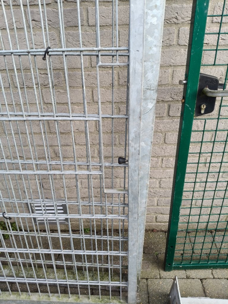 tuinpoorten Gegalvaniseerde 2 verschillende apart te koop, Ophalen, Gebruikt, IJzer