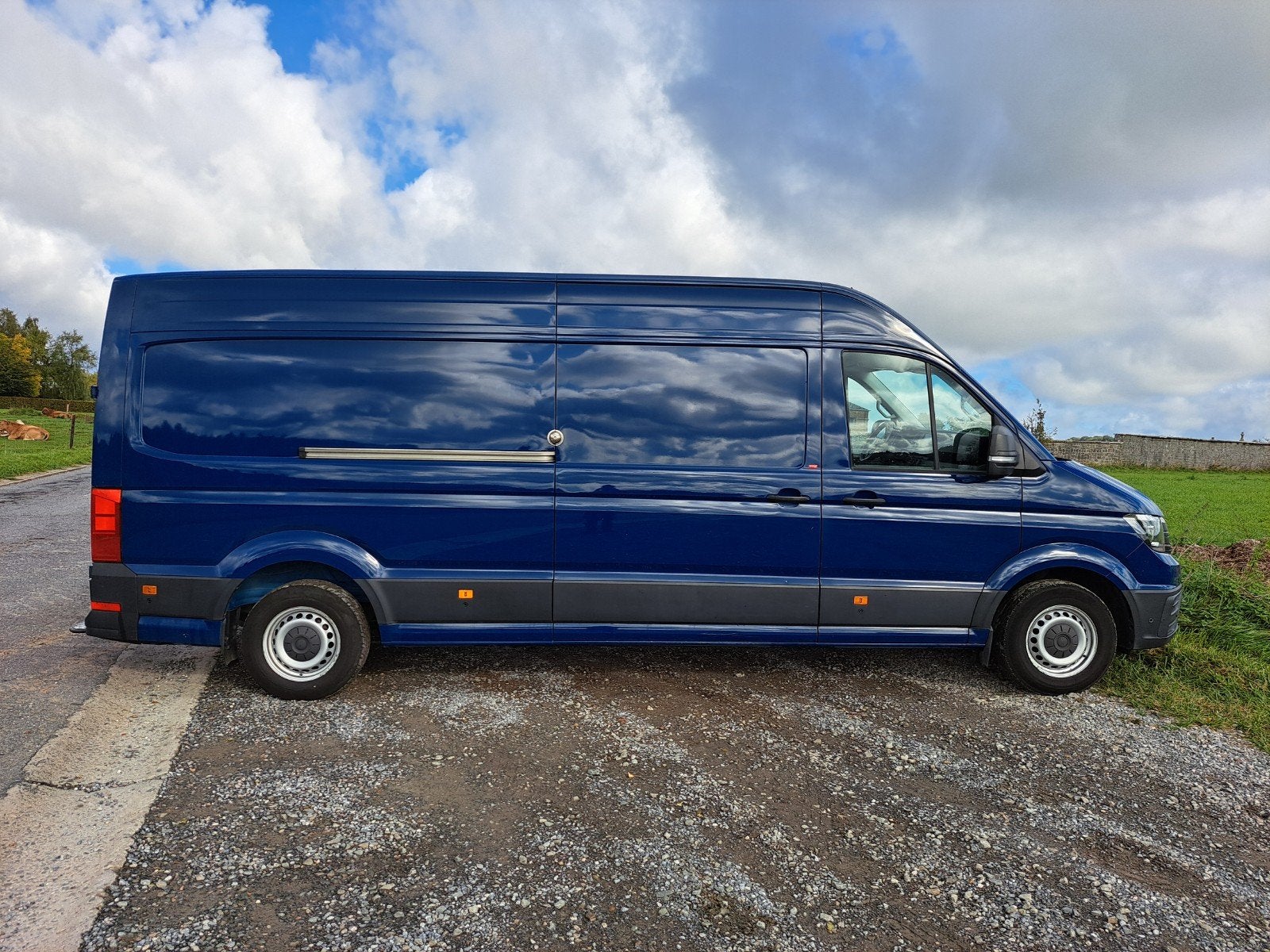 Volkswagen Crafter L4H3, Auto's, Euro 6, 4 cilinders, Leder en Stof, 206 g/km