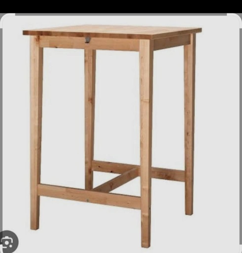 IKEA bartafel / hoge tafel - hout - 70  70  102 cm, Huis en Inrichting, Barren, Ophalen, Gebruikt