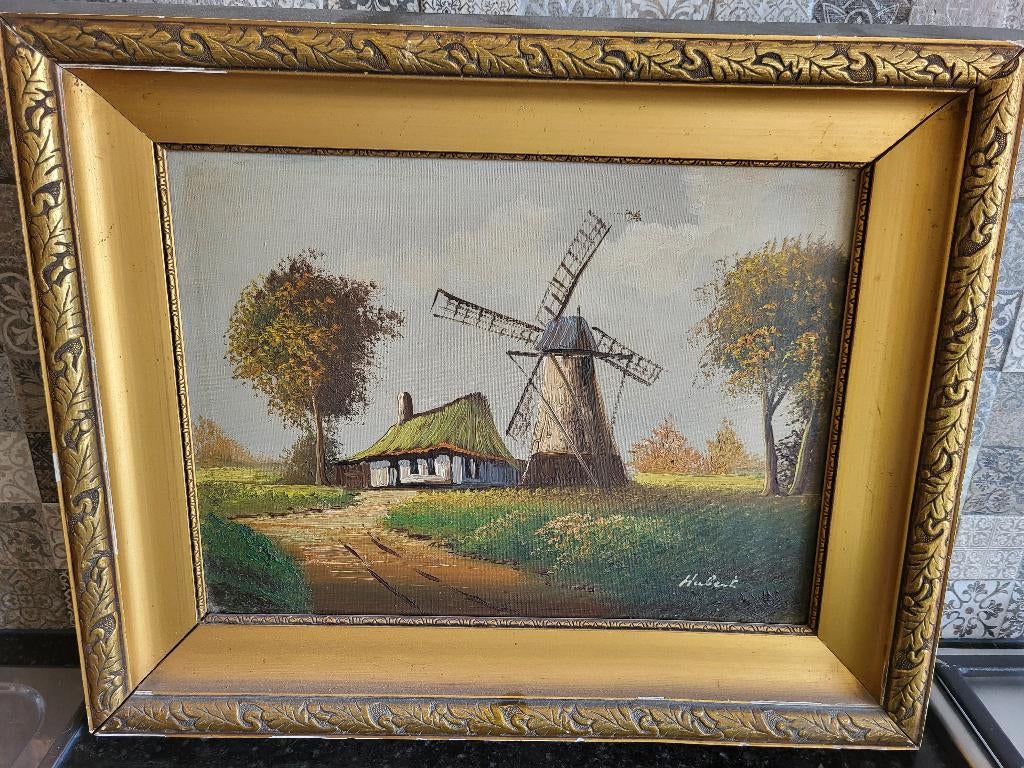 Schilderij Molen Rumbeke, Ophalen, Gebruikt, Schilderij, Oorspronkelijke maker