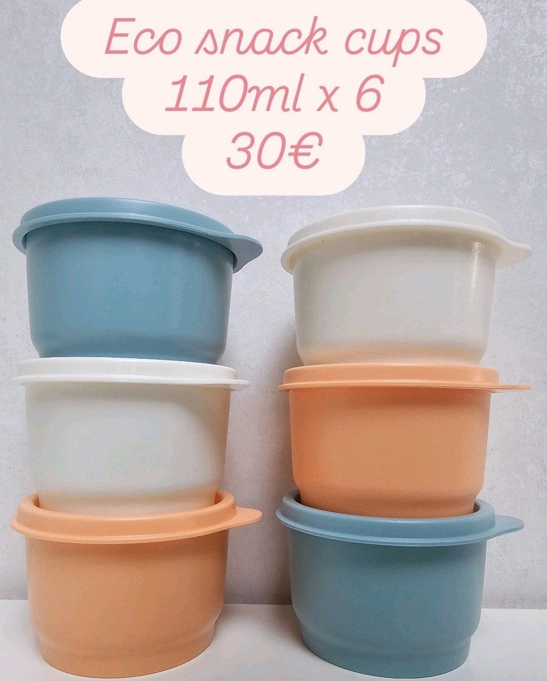 Tupperware eco snack cups (6), Ophalen of Verzenden, Nieuw