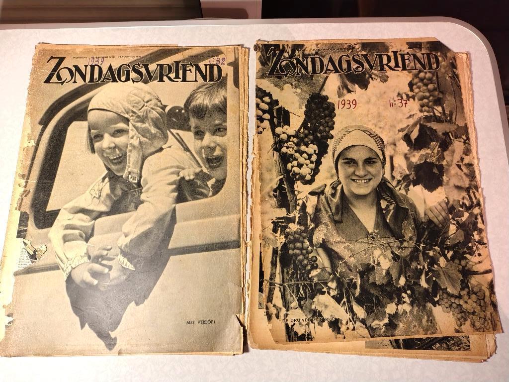 Zondagsvriend 1939, Ophalen, 1920 tot 1940, Tijdschrift