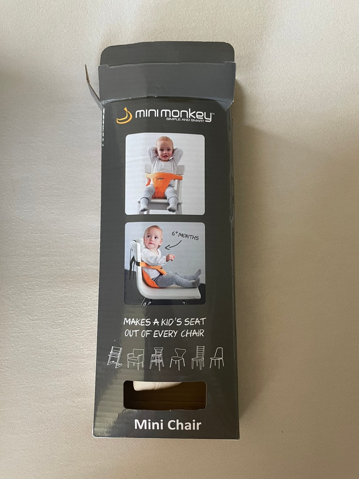 Mini monkey mini chair - draagbaar kinderzitje, Ophalen of Verzenden, Nieuw