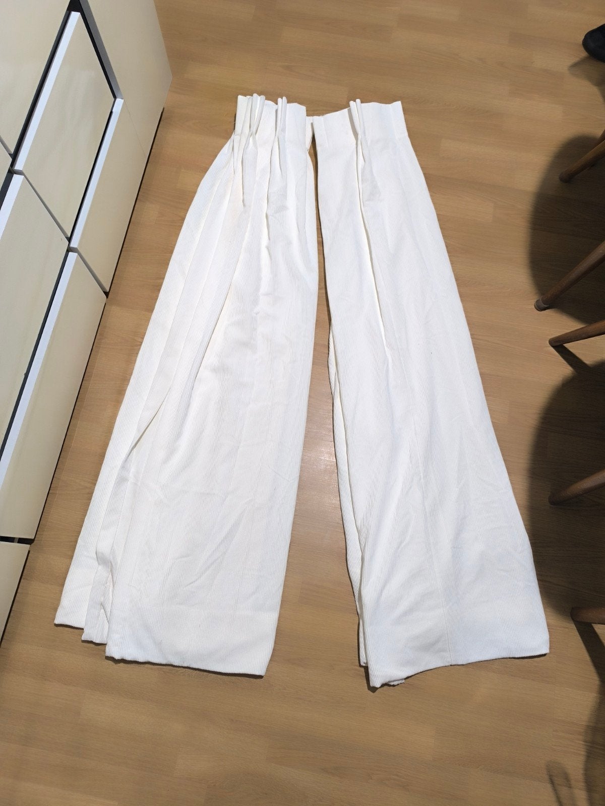 Rideaux blancs élégants – Neufs – Tissu épais haut de gamme, Maison & Meubles, Enlèvement, Neuf, Blanc