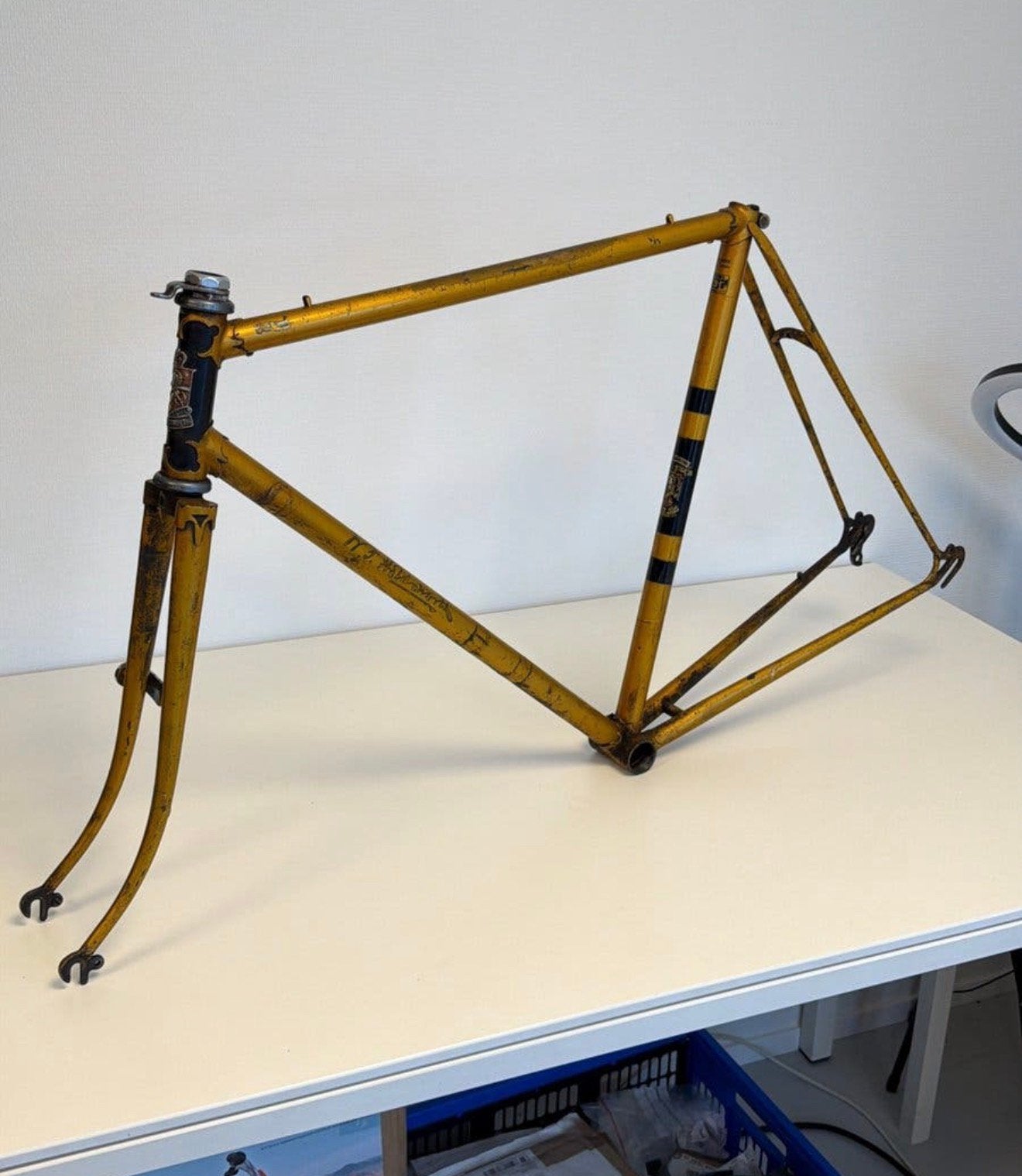 Cadre de vélo route vintage W.F. Holdsworth 56 cm Angleterre, Vélos & Vélomoteurs, Enlèvement ou Envoi, Acier, Comme neuf, Cadre
