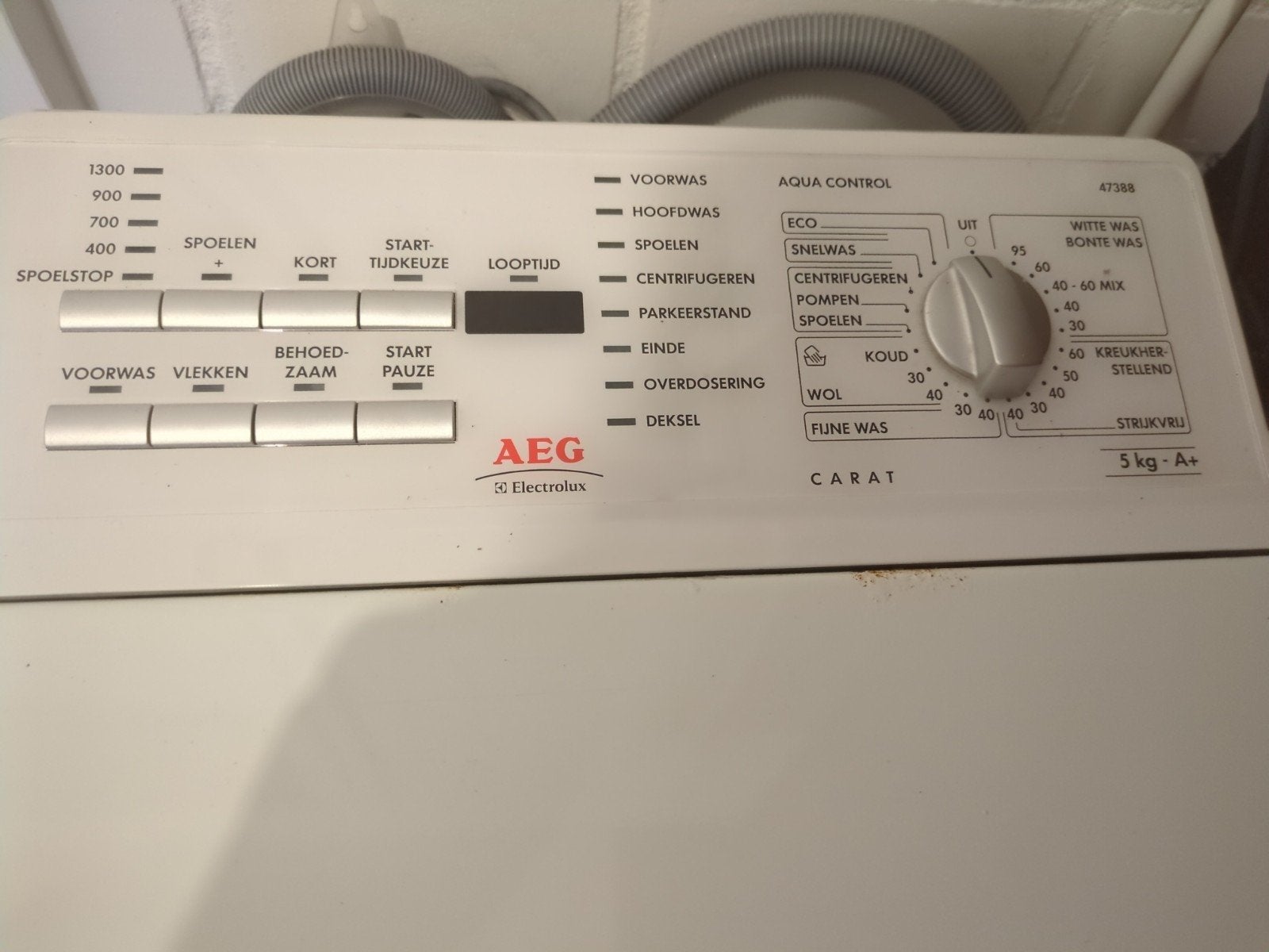 AEG Lavamat Carat 47388 toplader – 5 kg, 1300 toeren, A+, Enlèvement, Programme court