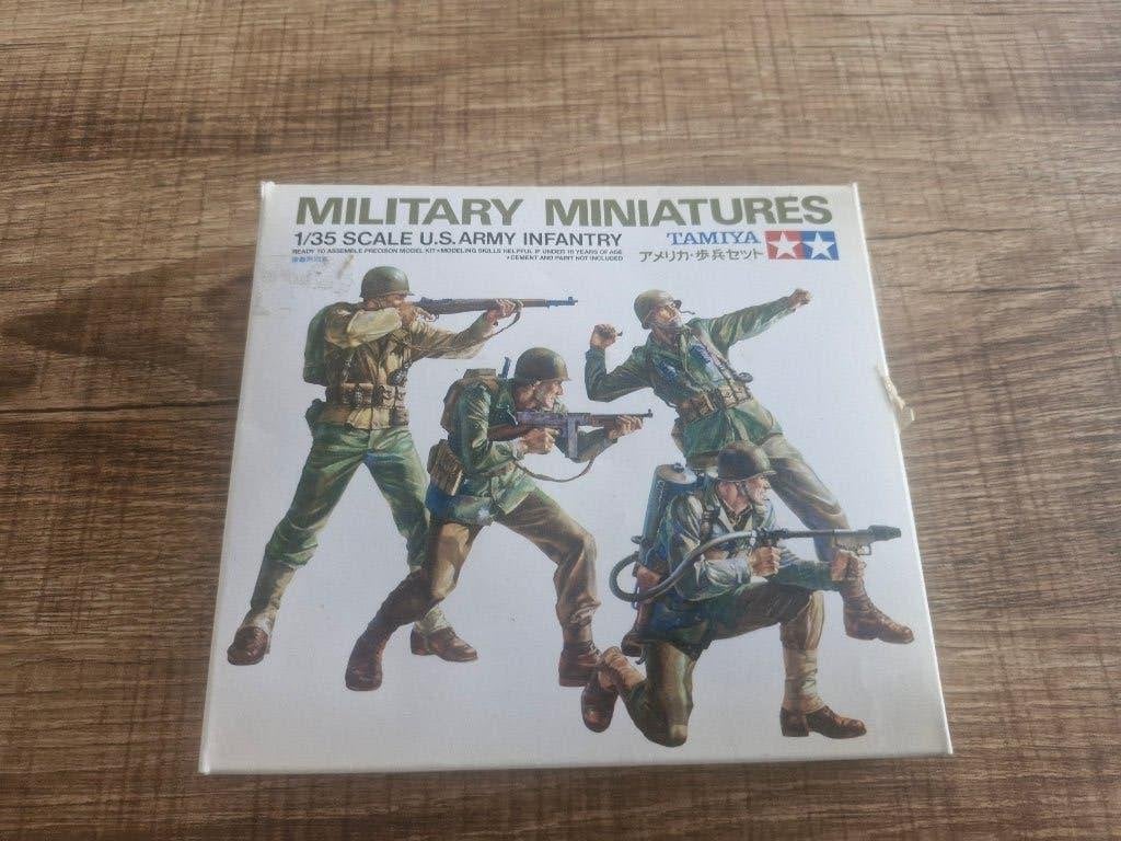 Tamiya 1/35 U.S. Army Infantry - 2 sets in 1 doos, Ophalen of Verzenden, Nieuw, 1:35 tot 1:50, Figuur of Figuren