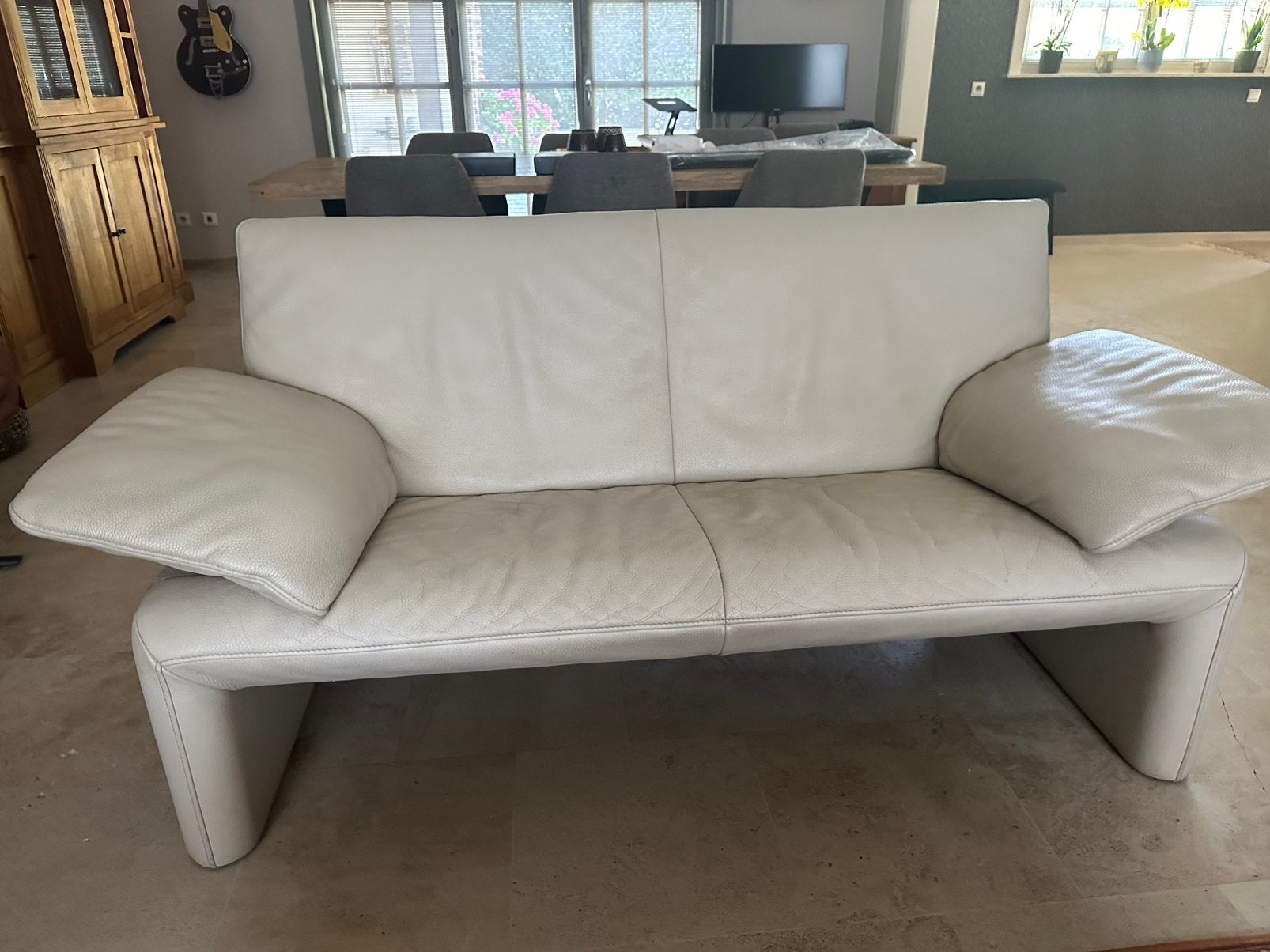 Magnifique JORI Linea 2.5 et 3 places en cuir Ice, Enlèvement, Comme neuf