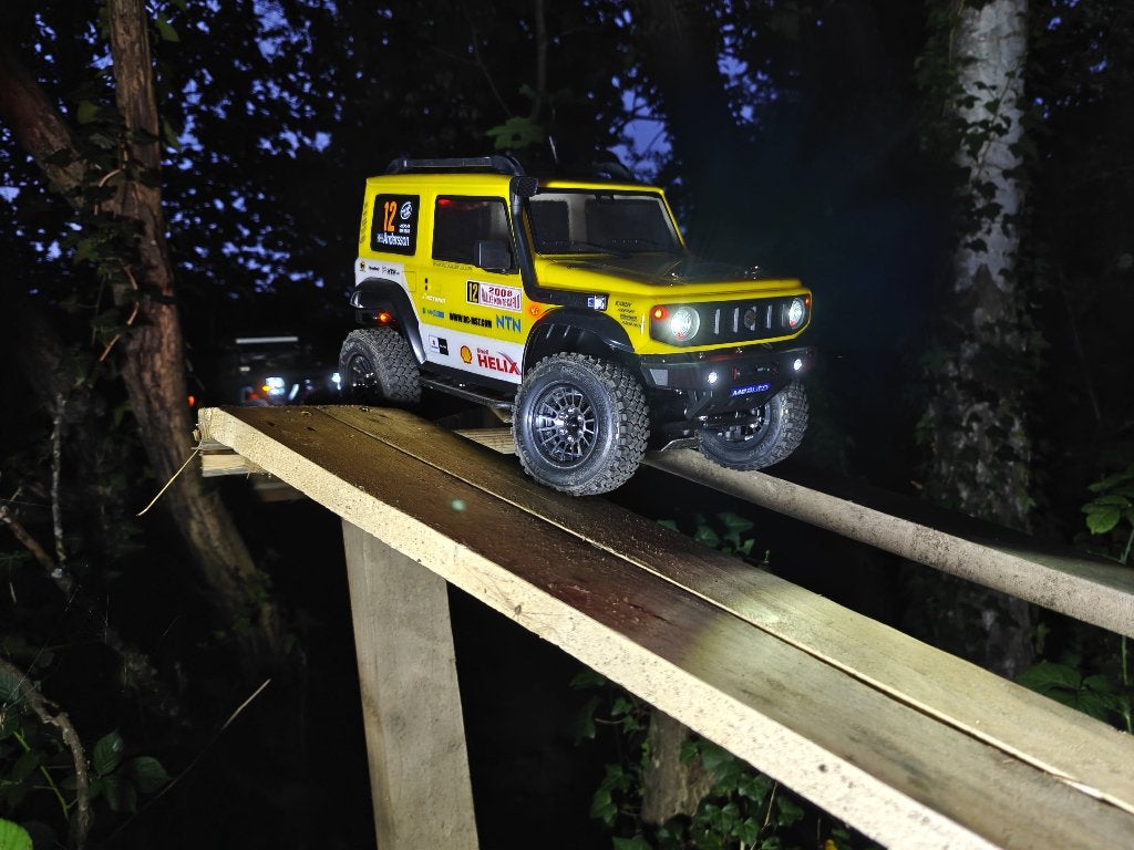 Crawler Suzuki Jimny 1/10 Custom WRC, Auto offroad, Zo goed als nieuw, Schaal 1:10, Ophalen