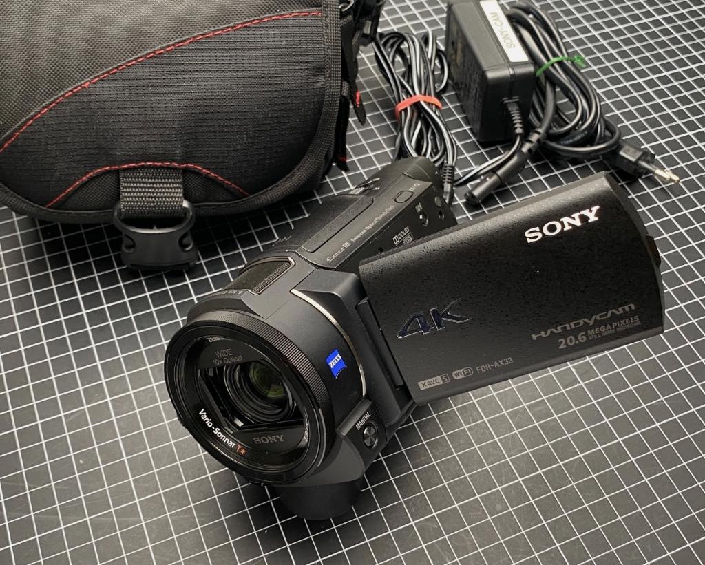 Sony FDR-AX33, Carte mémoire, Microphone externe, Enlèvement ou Envoi, Caméra