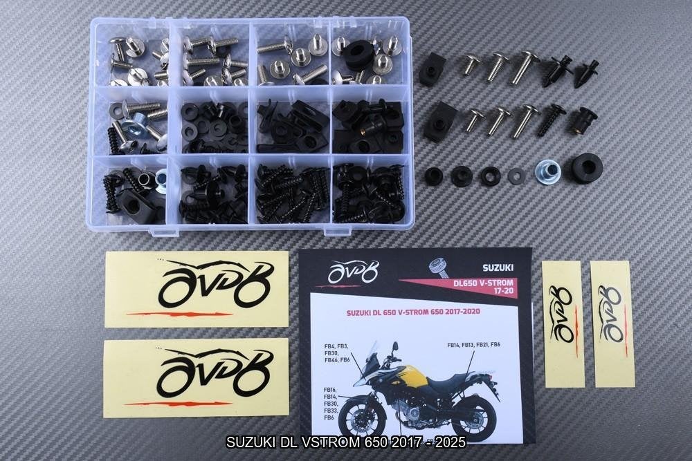 Kit visserie spécifique pour SUZUKI DL VSTROM 650 2017 2025, Motos, Enlèvement ou Envoi, Neuf