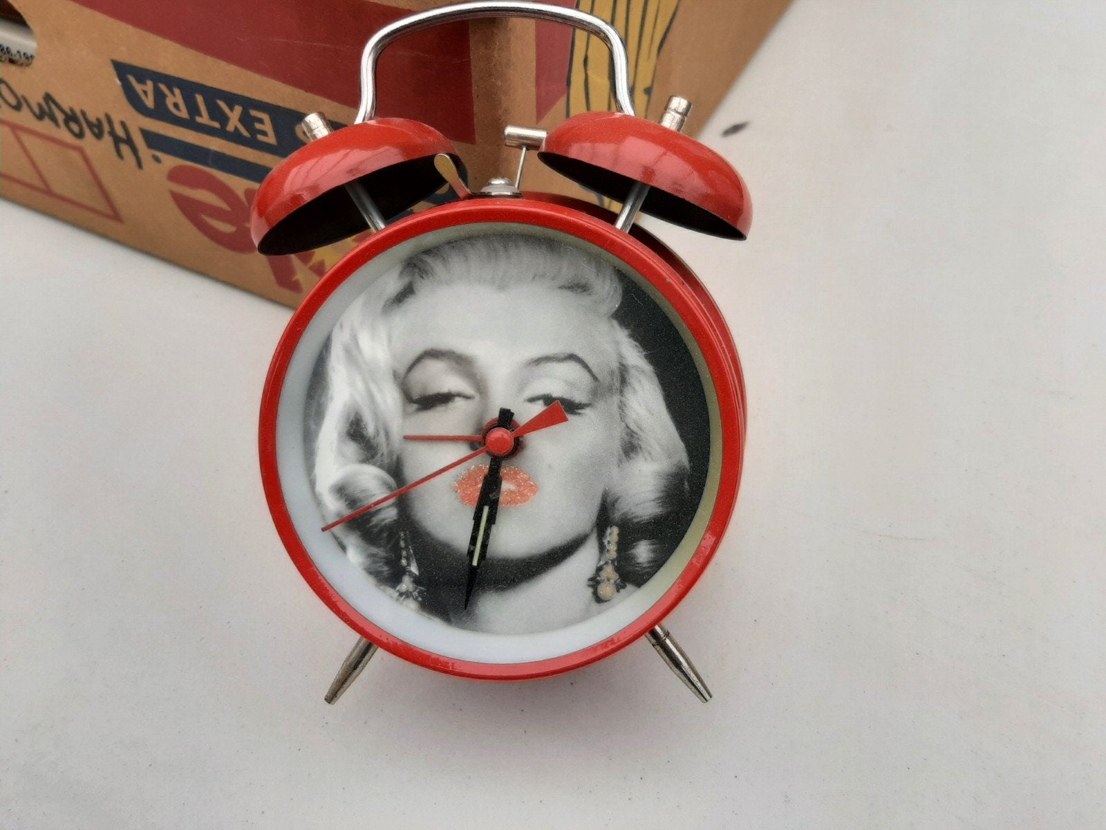 Marilyn Monroe Wekker - Rood, Vintage Stijl, Electroménager, Enlèvement ou Envoi, Comme neuf