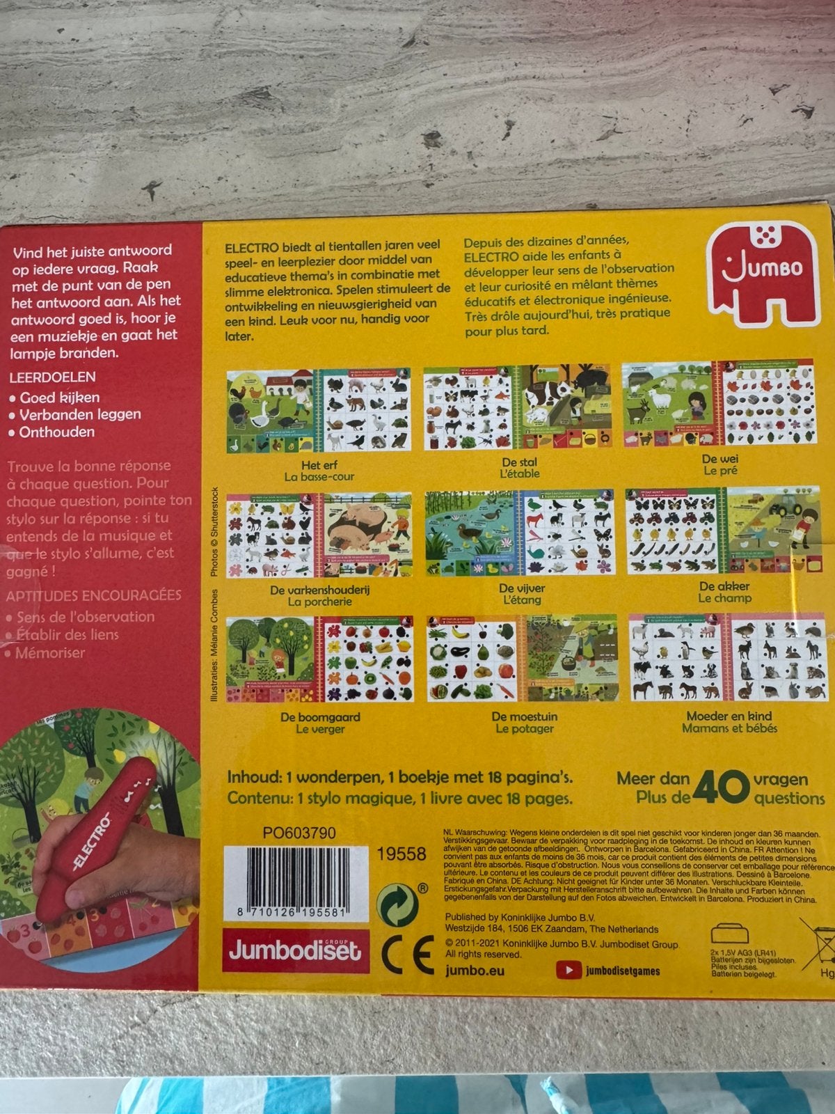 Electro: Op de Boerderij / À la ferme, Ophalen of Verzenden, Zo goed als nieuw, Taal en Lezen, Met licht