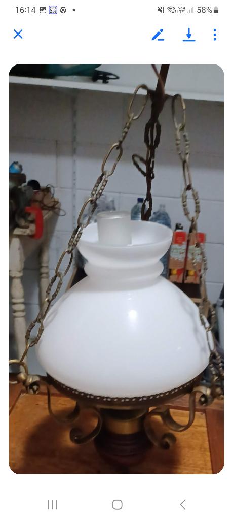 Suspension Suspension ancienne, Moins de 50 cm, Verre, Comme neuf, Enlèvement