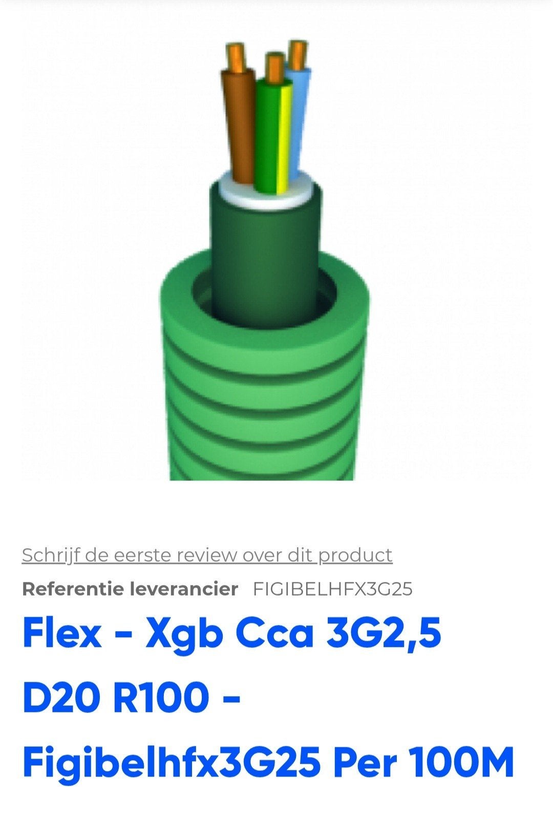 Preflex XGB 3G2.5, Ophalen