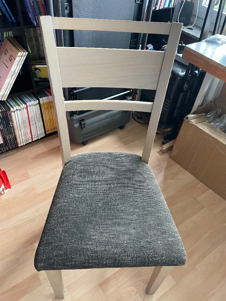 Lot de 6 chaises - salle à manger, Enlèvement, Comme neuf, Bois, Cinq, Six Chaises ou plus