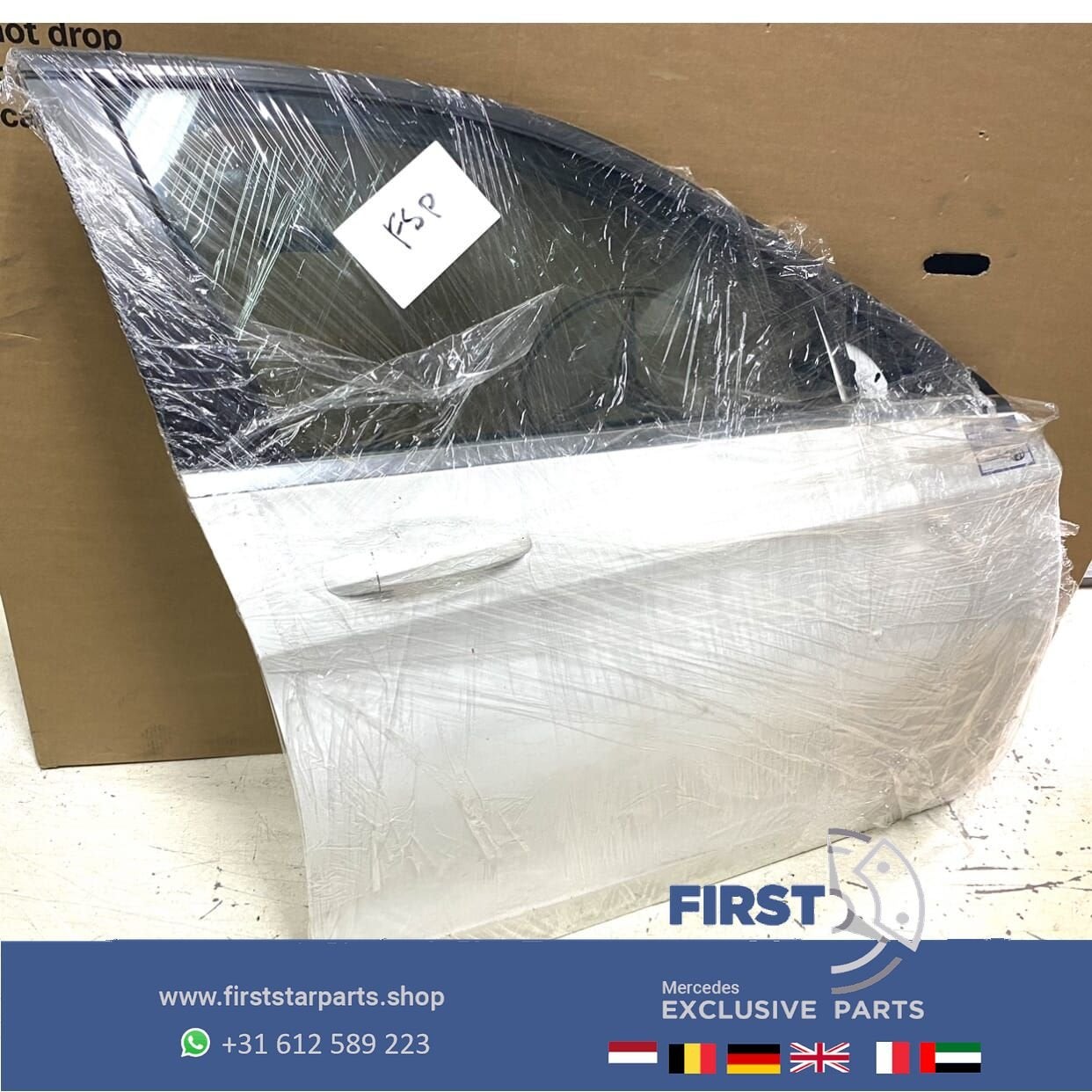 W205 C43 C63 AMG DEUR COMPLEET WIT RECHTS VOOR Mercedes C Kl, Auto-onderdelen, Gebruikt, -, Deur, Ophalen of Verzenden