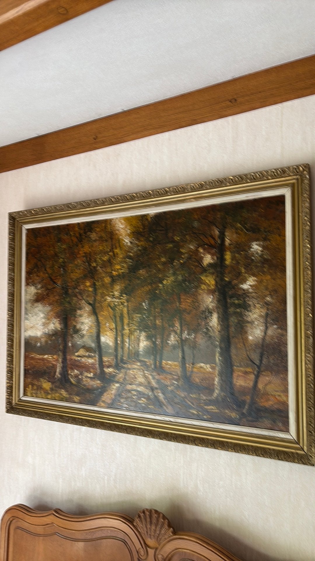 Schilderij landschap 120cm x 80cm, Antiek en Kunst, Kunst | Schilderijen | Klassiek, Ophalen