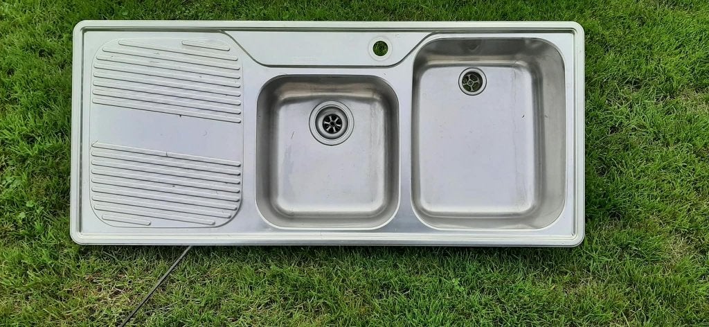 spoelbak franke, Huis en Inrichting, Ophalen, Gebruikt, 50 tot 100 cm, 100 tot 150 cm