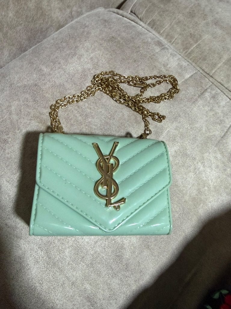 Petit sac à main style YSL, Handtassen en Accessoires, Ophalen, Gebruikt, Groen, Overige merken