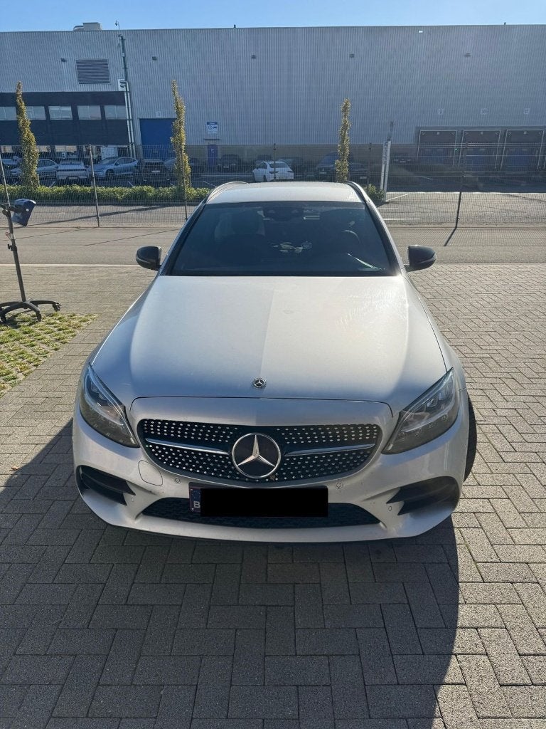 Mercedes C180d Break AMG Line Zilver automaat, Auto's, 4 cilinders, 5 deurs, Particulier, Parkeercamera
