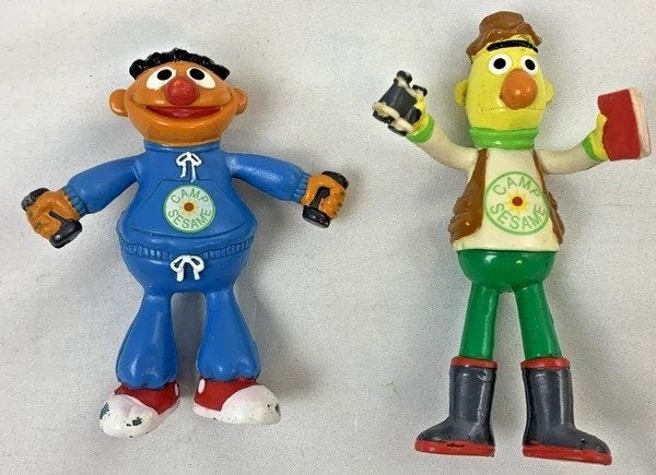 Figurines Sesame Bend d'Ernie et Bert Camp Sesame Street Vin, Série télévisée, Tous les âges, Néerlandais, Aventure