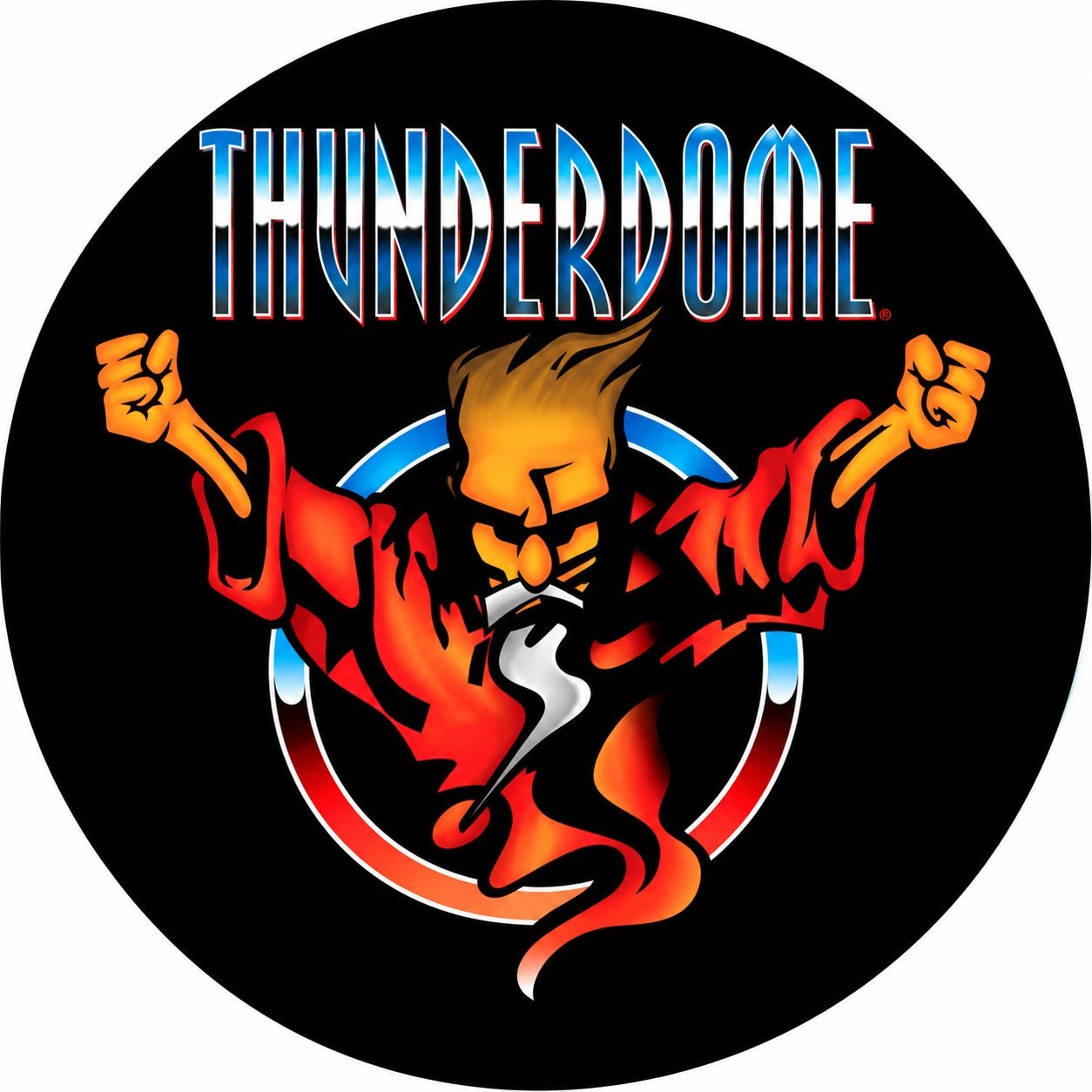 Panneau en bois Thunderdome ID&T - mancave vintage rétro, Collections, Enlèvement ou Envoi, Neuf, Panneau publicitaire
