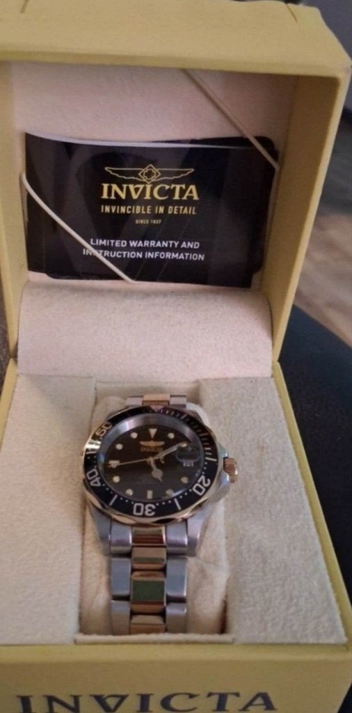 Montre automatique Zgan Invicta pour hommes Seiko Hour Work, Montre-bracelet, Seiko, Enlèvement ou Envoi, Acier