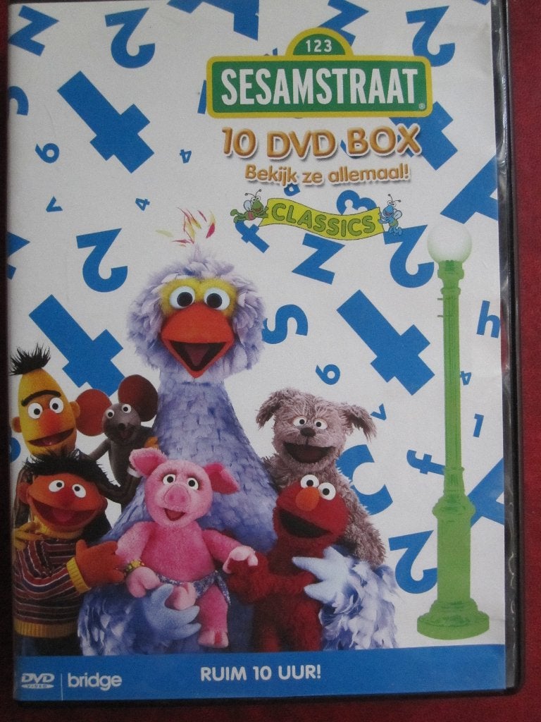 Sesamstraat 10 DVD Box, Cd's en Dvd's, Dvd's | Kinderen en Jeugd, Alle leeftijden, Tv-serie, Zo goed als nieuw, Educatief