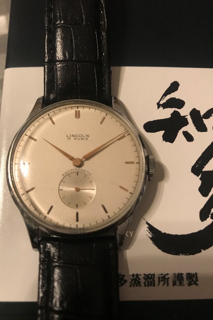 Montre vintage LINCOLN Lorton Watch co., Montre-bracelet, Enlèvement, Utilisé, Autres matériaux