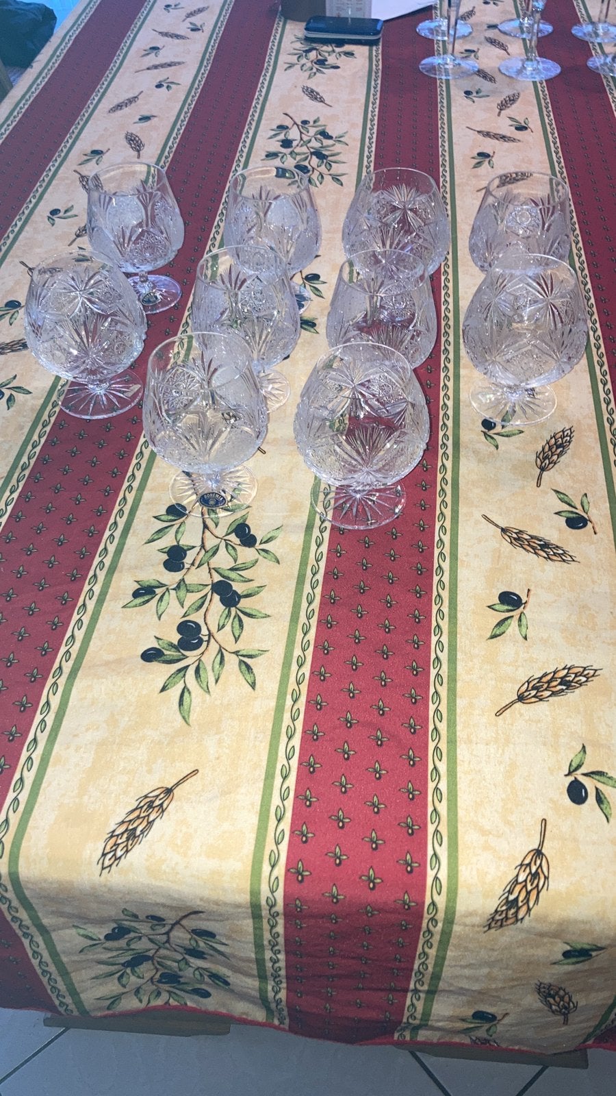 Te koop mooie kristallen glazen, Ophalen