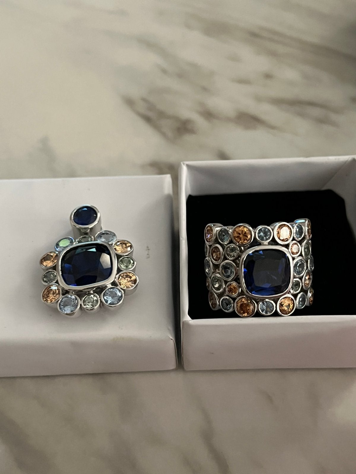 Zilveren set 925, Ophalen of Verzenden, Zo goed als nieuw, Zilver
