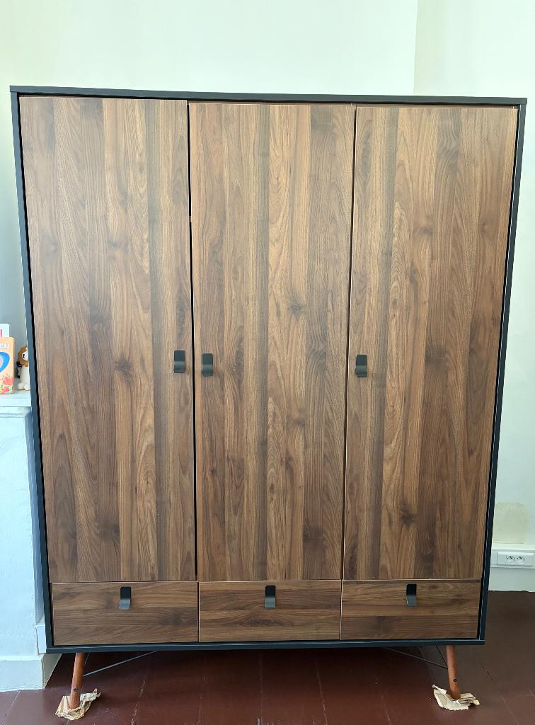 2 Kleerkasten + 2 nachtkastjes, Huis en Inrichting, Kasten | Kleerkasten, Ophalen, 100 tot 150 cm, 150 tot 200 cm, Overige houtsoorten