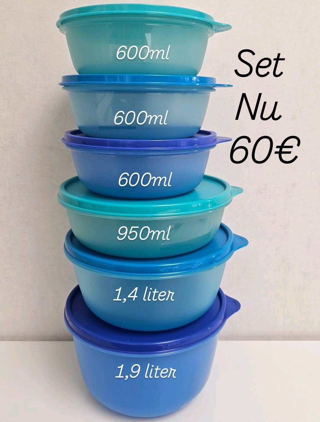 Tupperware set ruimtekommen, Ophalen of Verzenden, Nieuw