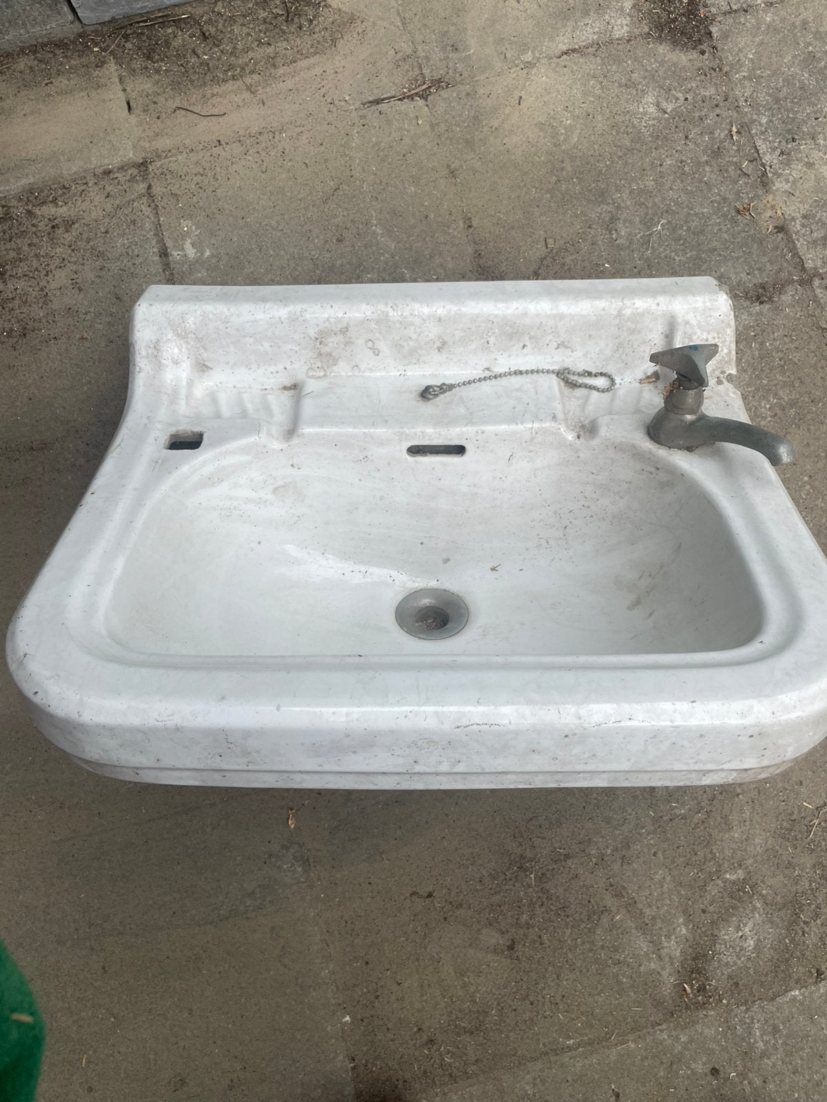 Vitribo Belgium wastafel met geïntegreerde zeepbakjes, Bricolage & Construction, Sanitaire, Enlèvement, Comme neuf, Lavabo