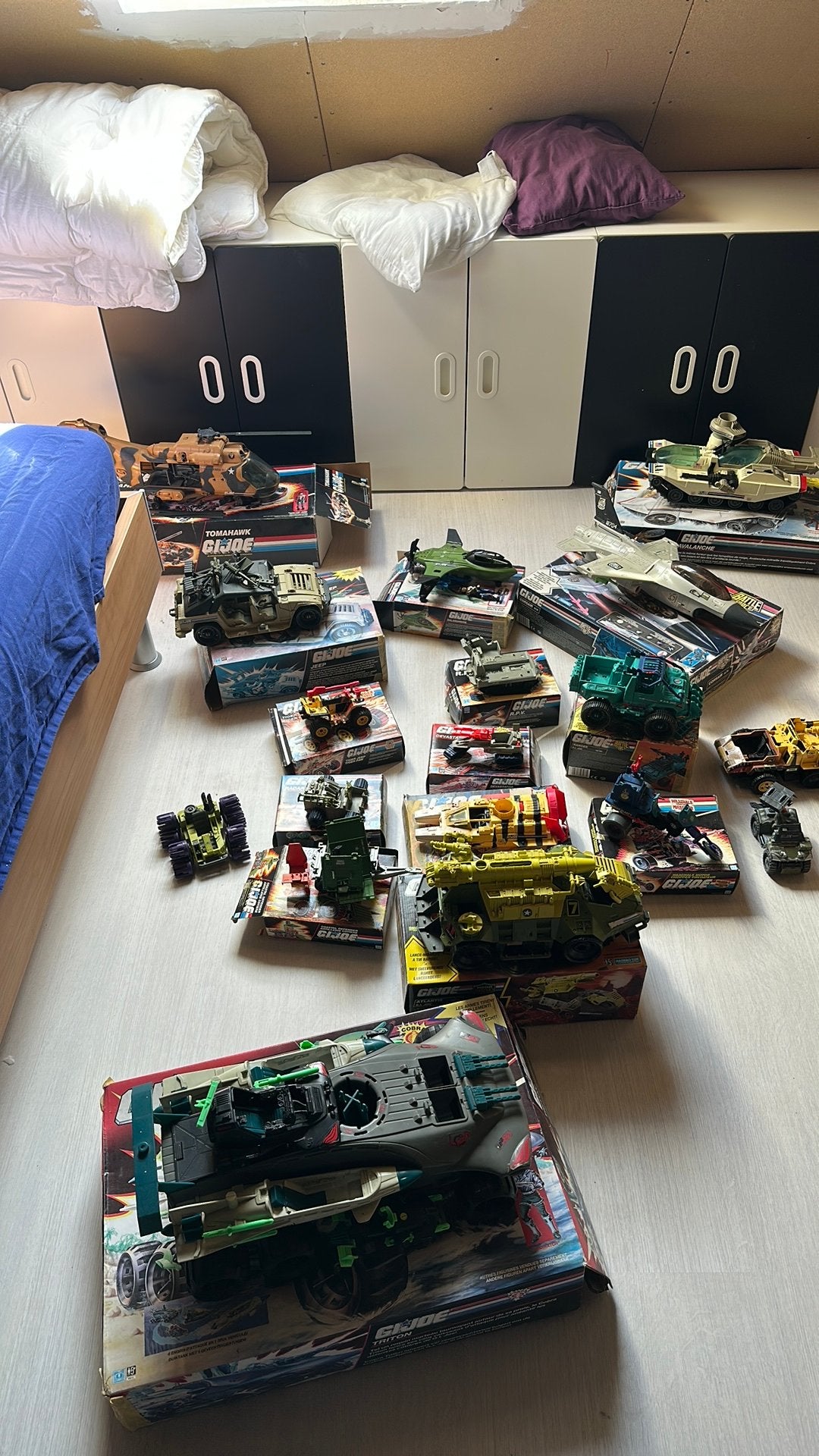 Groot lot gi joe: figuren + voertuigen ( meestal met doos), Ophalen, Gebruikt
