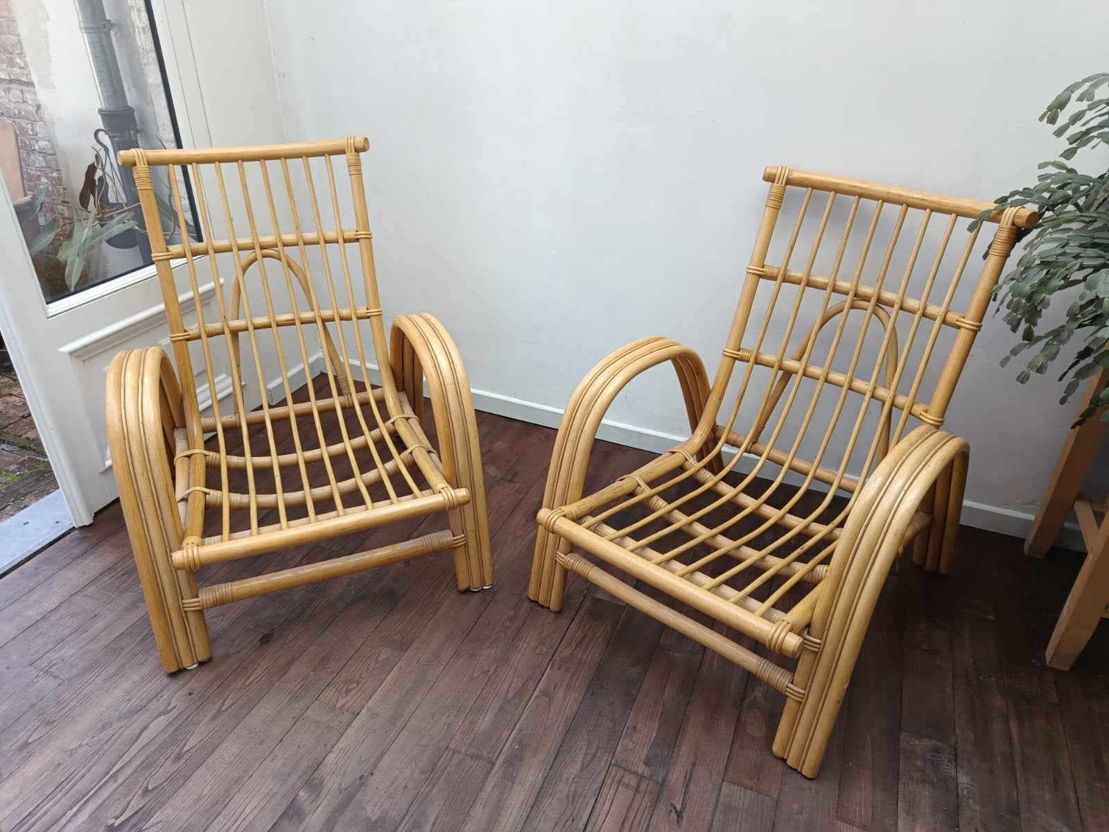 Rotan stoelen, Tuin en Terras, Tuinstoelen, Ophalen, Rotan