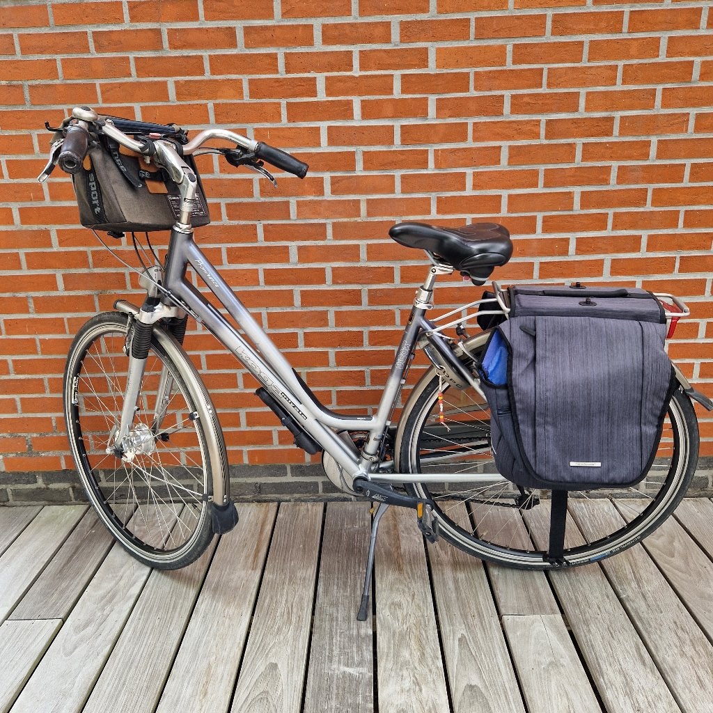 degelijke Koga stadsfiets grijs - zilver maat 50, Ophalen