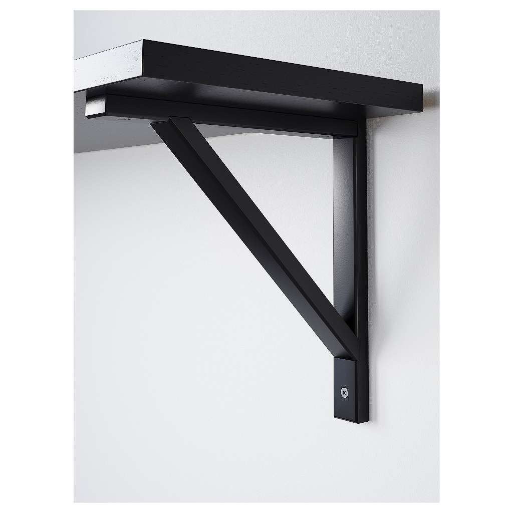 Étagère IKEA BERGSHULT et EKBY noir bois, Maison & Meubles, Enlèvement, Comme neuf