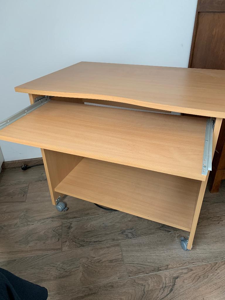 Computermeubel op wieltjes, 70 à 120 cm, 70 à 120 cm, Comme neuf, Enlèvement