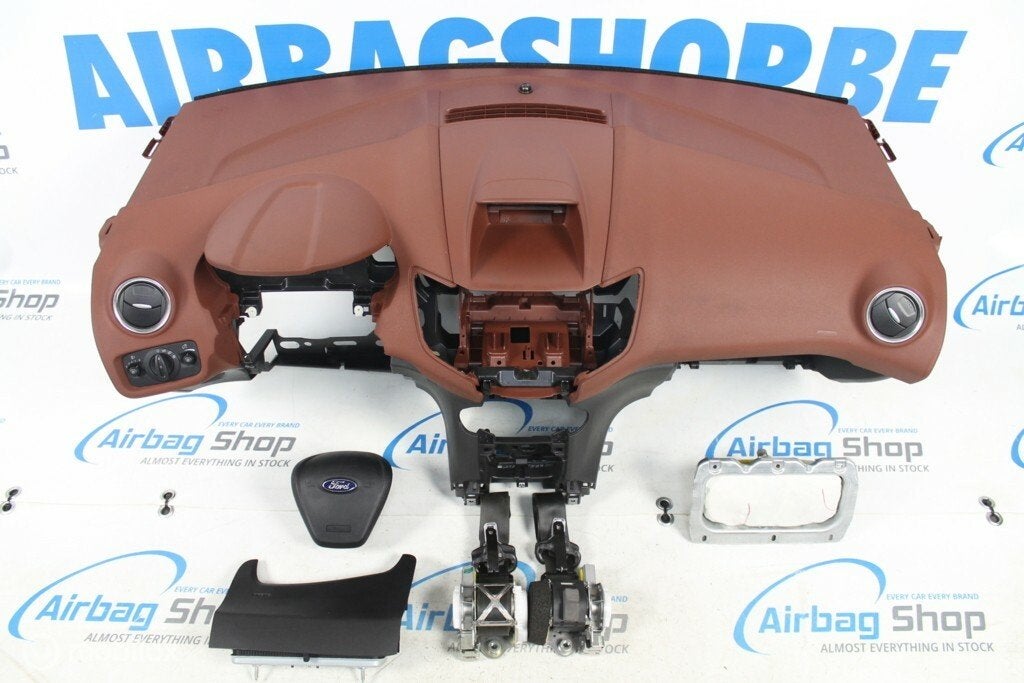 Airbag kit Tableau de bord brun Ford Fiesta MK7