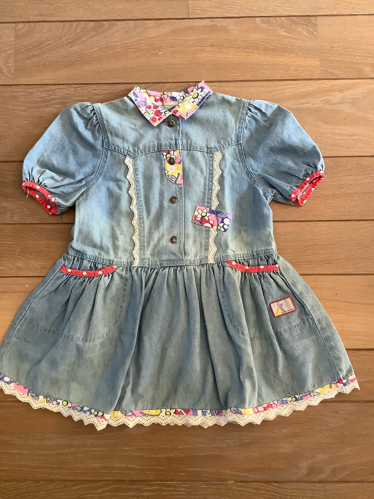 Vintage Köningsmühle Deauville meisjesjurk maat 98., Kinderen en Baby's, Kinderkleding | Maat 98, Ophalen of Verzenden, Zo goed als nieuw